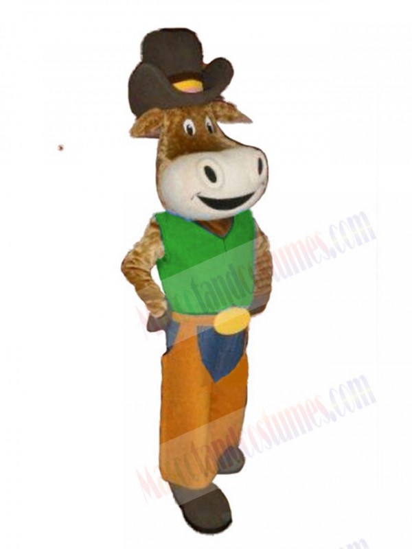 Cowboy Ox Cattle mascot costume