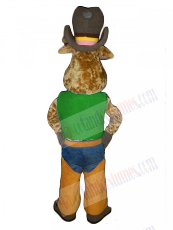 Cowboy Ox Cattle mascot costume