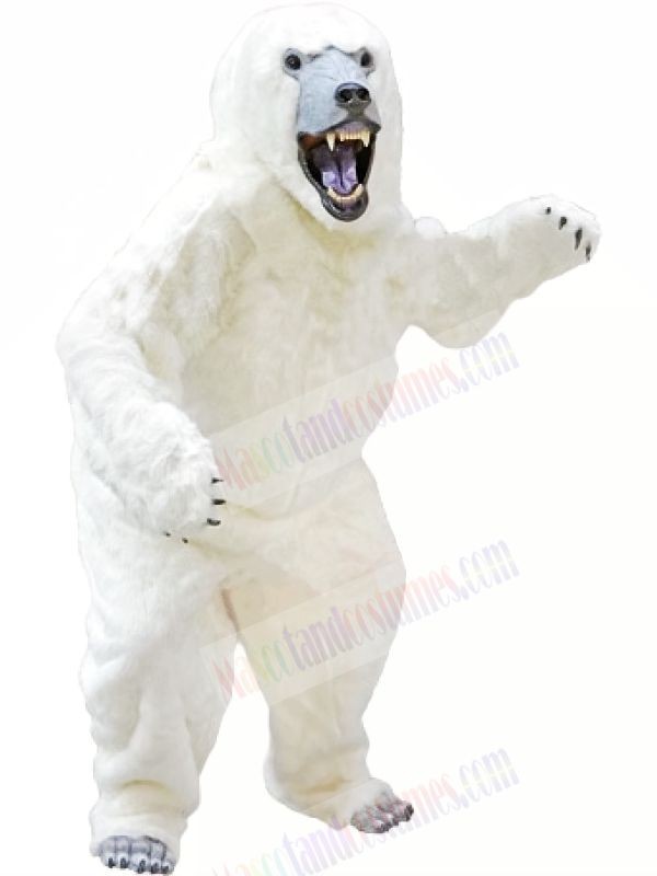 Polar White Bear Mascot Costumes Animal	