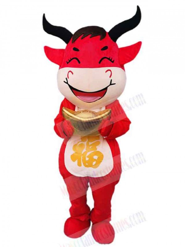 Cow mascot costume
