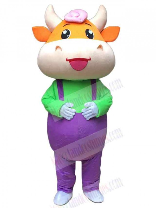 Cow mascot costume