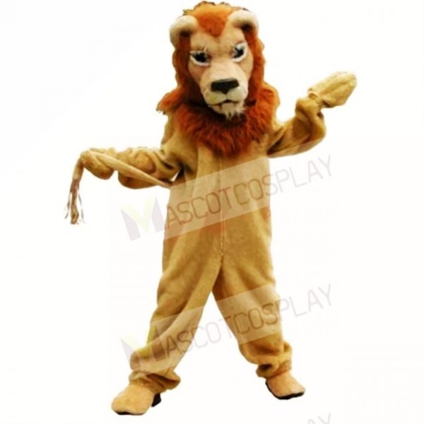 Brown Glorious Lion Mascot Costumes Adult