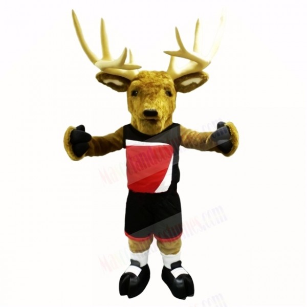 Sport Buck with Black Shirt Mascot Costumes Adult