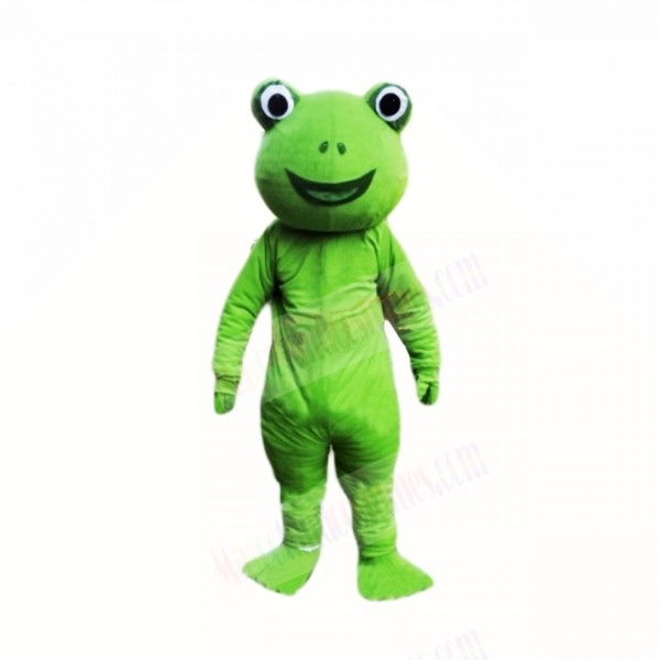 Green Frog Mascot Costumes Cartoon