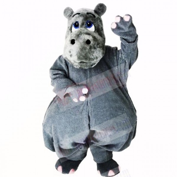 Grey Lightweight Hippo Mascot Costumes Cartoon