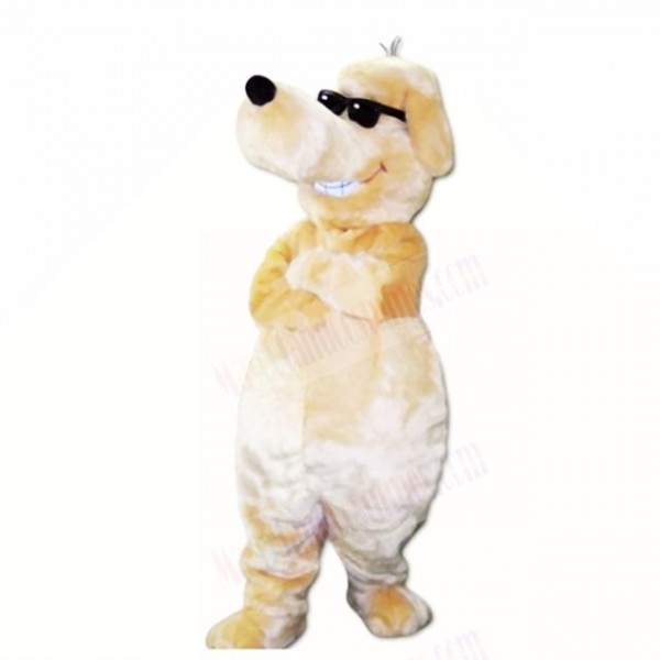 Smiling Sunglasses Dog Mascot Costumes Cartoon