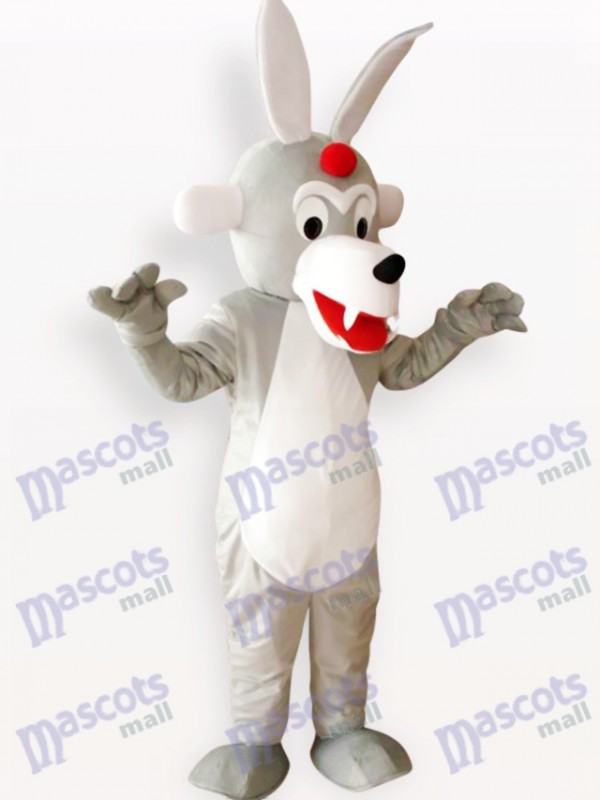 Timber Wolf Animal Adult Mascot Costume
